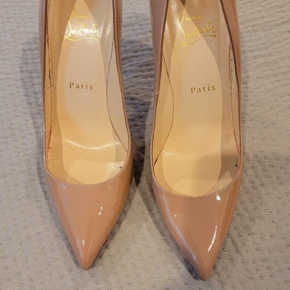 Christian Louboutin Pigalle, size 38.5, nude